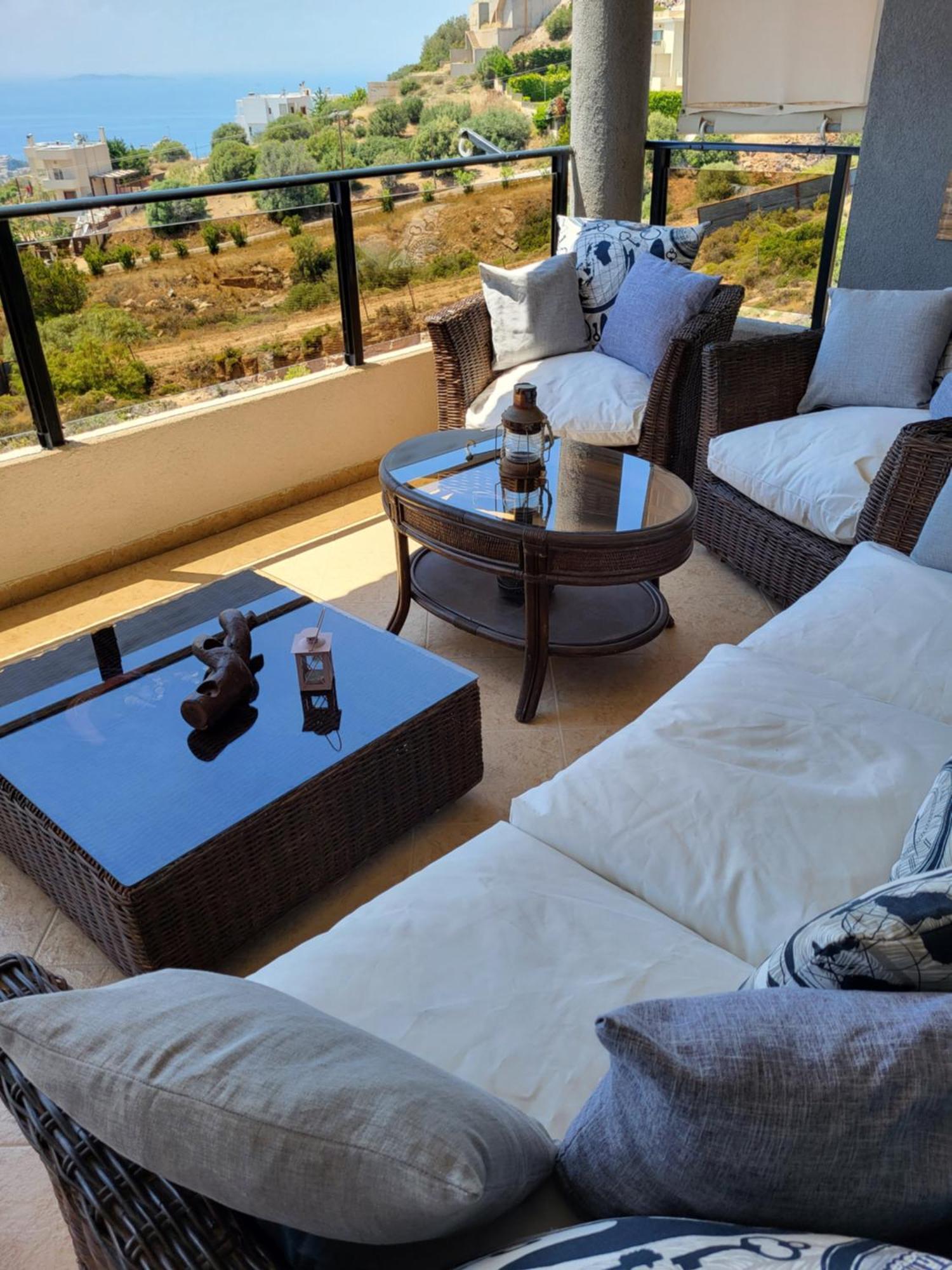 "Stergiou Luxury Apartment 2Nd Floor" Με Κοινη Πισινα Saronida Zimmer foto
